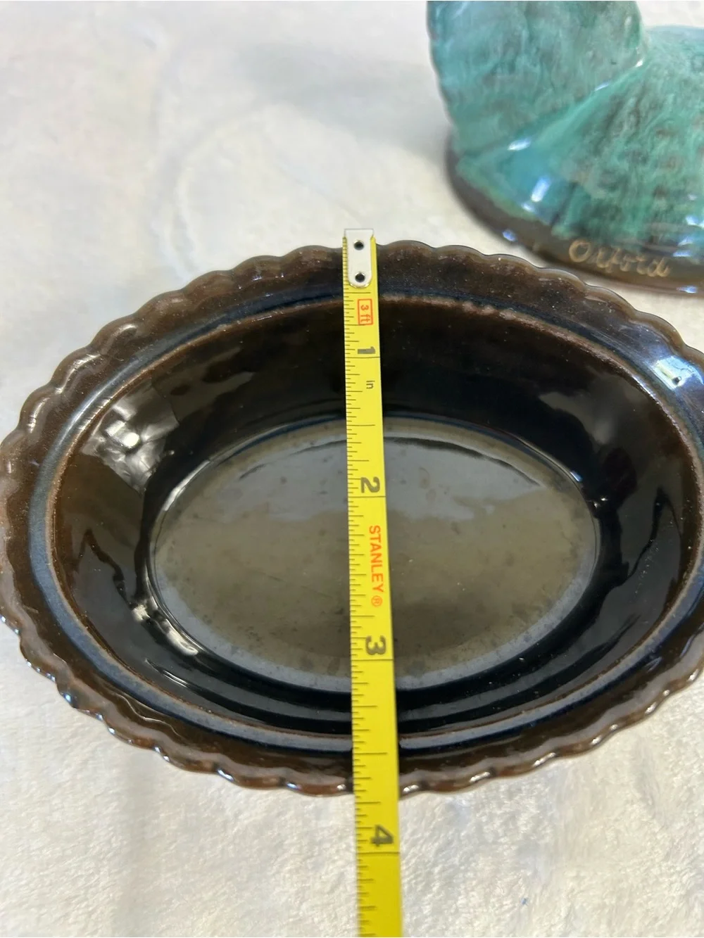 N/A green glazed